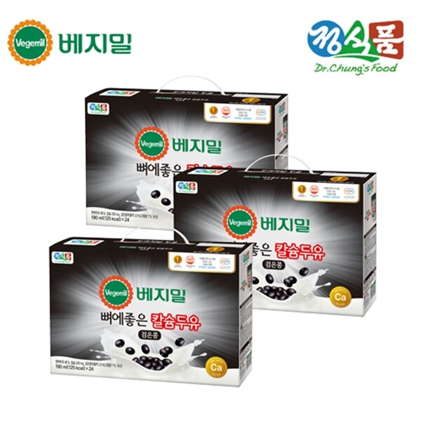 베지밀 베지밀 뼈에좋은 칼슘 두유 검은콩190ml72팩