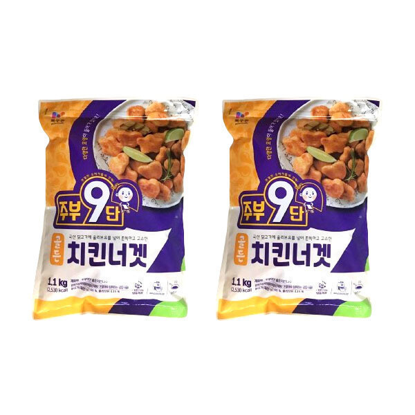 [농협]목우촌 목우촌 골든 치킨너겟 1.1kg X 2개