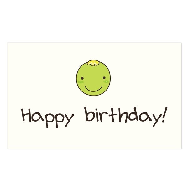 [디자인마음새][오늘출발] 마음새 스마일 생일 미니카드 5매 축하카드 선물포장 유치원 학교 업체 이벤트