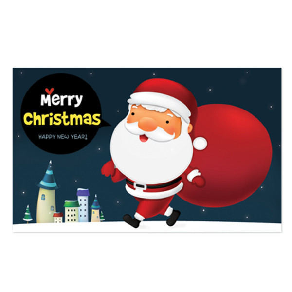 [디자인마음새][오늘출발] 마음새 크리스마스 미니카드 chmini2 5매 유치원 학교 업체 행사 성탄절 선물카드