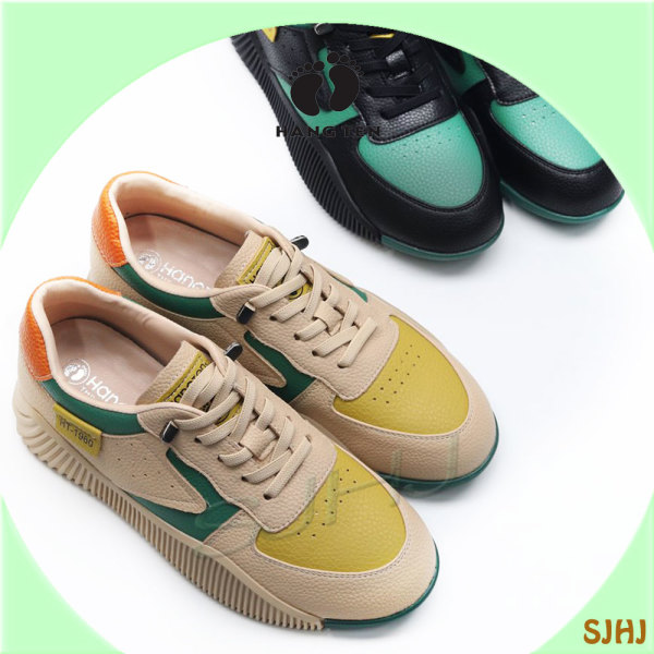 [오늘출발] 행텐 행텐 AL14 콤비 디자인 컴포트 밴딩끈 여성 스니커즈 /블랙 베이지/멋스럽고 깔끔한 매력 슈즈 여행 학교