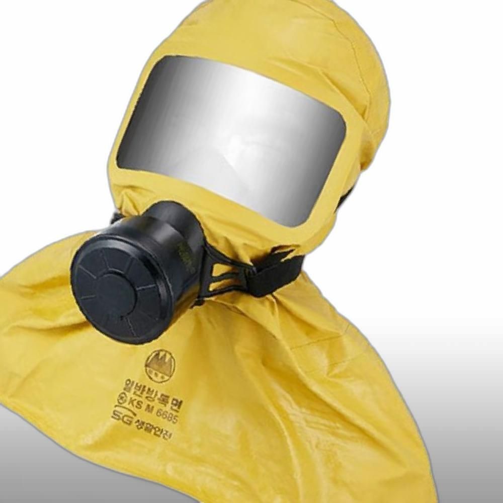 비상구난용품 방독마스크 EX SG1000HC 두건형 단구 일반방독면 산 안전용품 생활건강 공구 멋있는