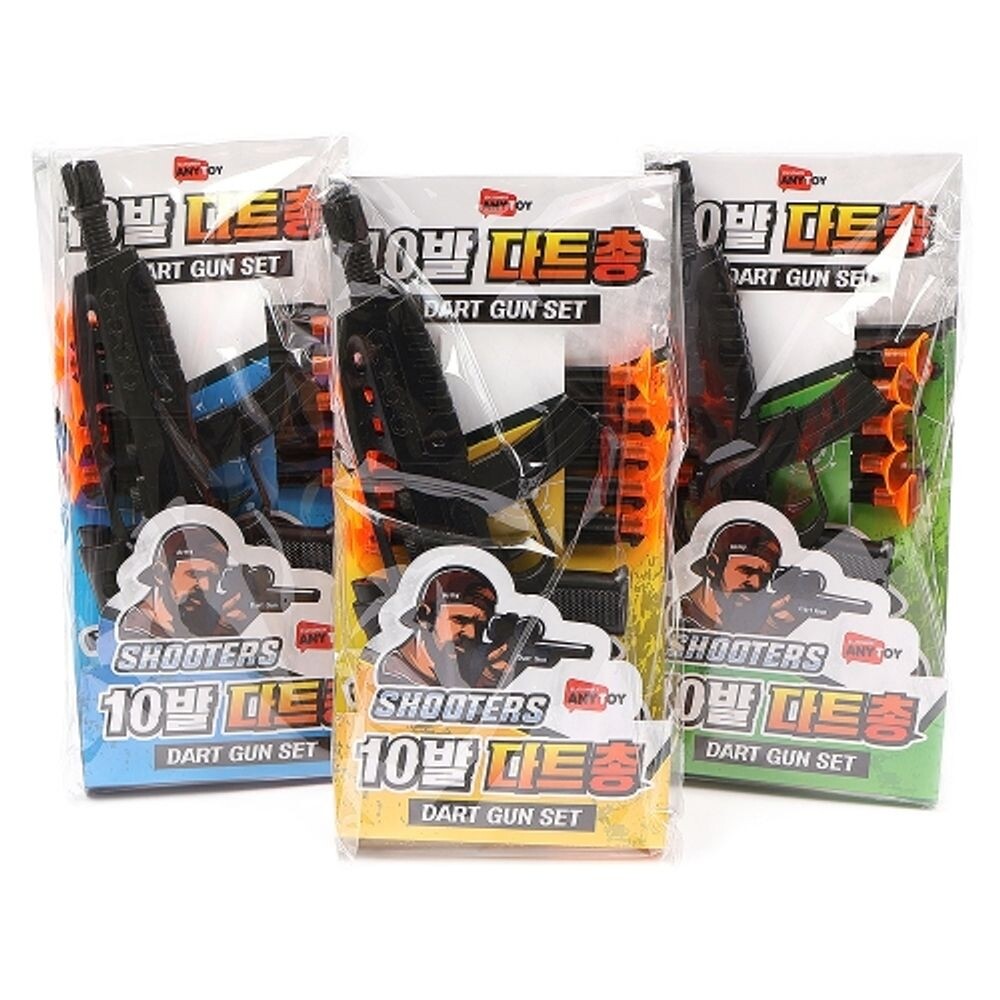 10발 다트총 완구 비식품 1타 18개입/과녁/장난감/권총/소프트건/BB총/공기권총/에어총/총게임/사격/스나이