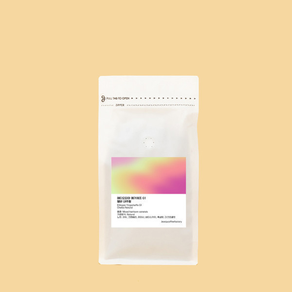 [커피하버][오늘출발] 전주커피공장 스페셜티 산미 다크초콜릿 원두 커피 에티오피아 예가체프 G1 첼바 1kg 당일로스팅  무료배송