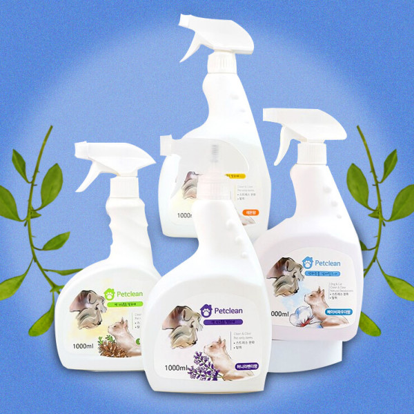 [오늘출발] 클린업(리빙) 팻크린 반려동물 애견탈취제 1000ml X 12개 천연탈취제 냄새제거 대용량