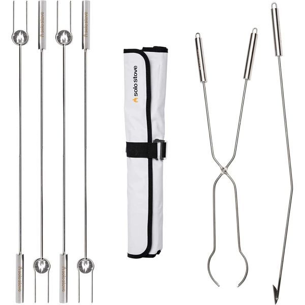 솔로 스토브 구이 막대기와 화로 포커 - 야외 및 RV 화로용 장작 액세서리