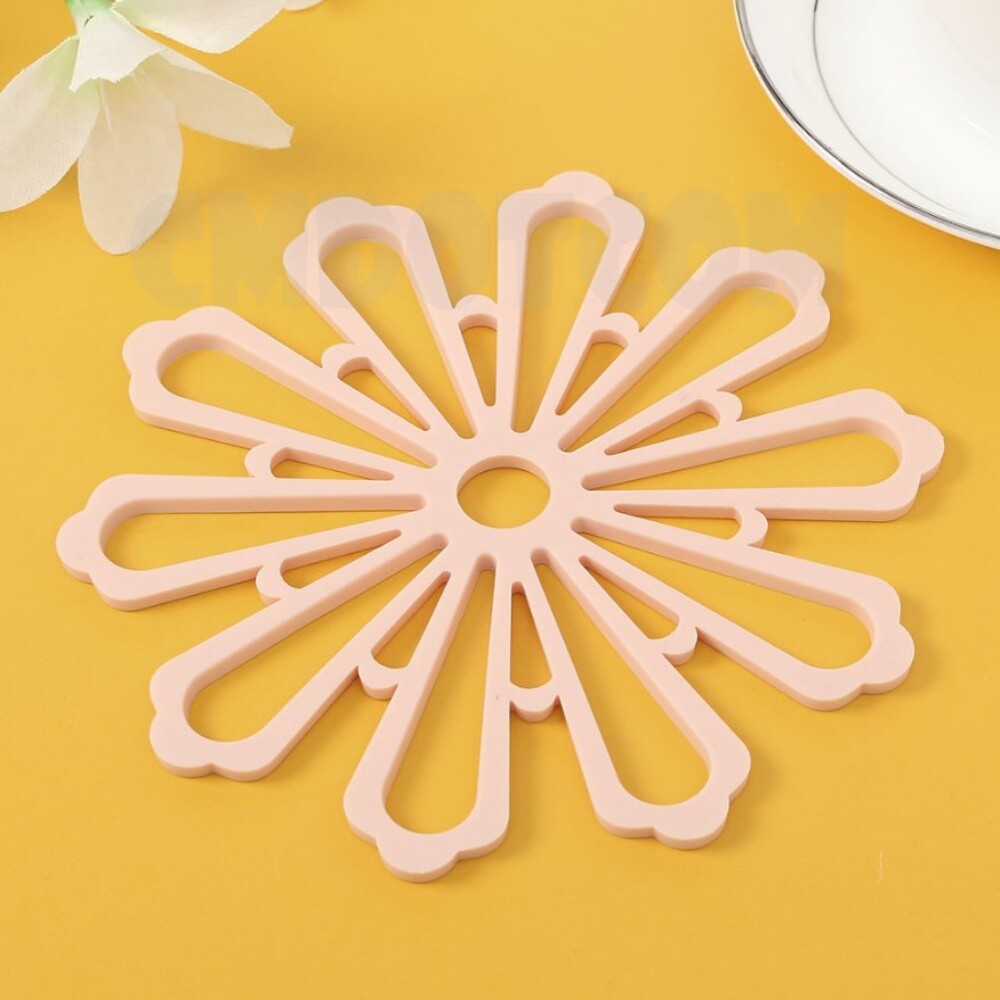 [오늘출발] 케이와이닷컴 실리콘 냄비받침대(핑크) 테이블보호받침대 뚝배기받침 뚝배기받침대 단열효과받침대