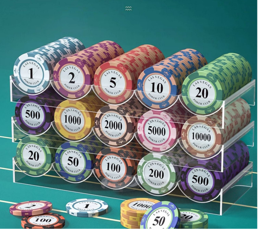 [오늘출발]블랙잭 코인 칩 카지노칩 세트 100개 포커 세븐 국제규격 마카오 케이스 포함