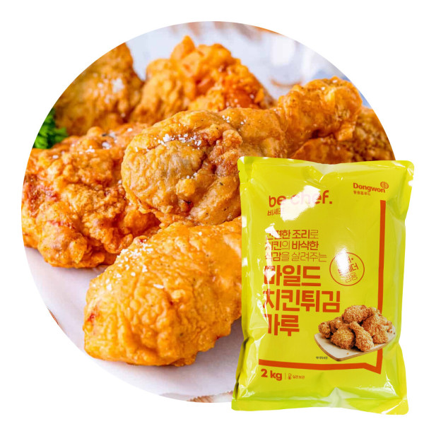 [오늘출발] 비셰프 지케이푸드 비셰프 마일드 치킨 튀김가루 2kg 치킨파우더 식자재 반죽믹스