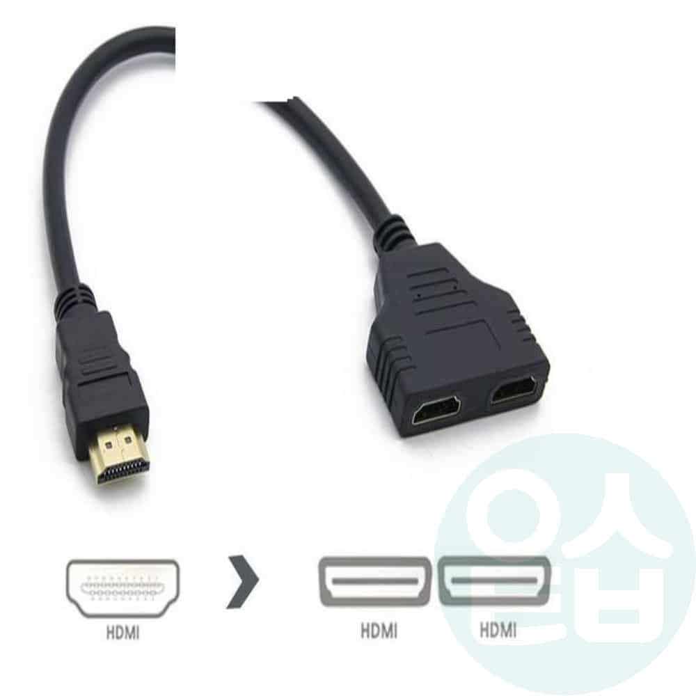[라이트컴][오늘출발] Coms 위라이즈 HDMI 선택분배기 Y자형 셀렉터 HDMIDISTRIBUTOR 모니터선택기 비디오라우터 영상분배기 미디케이