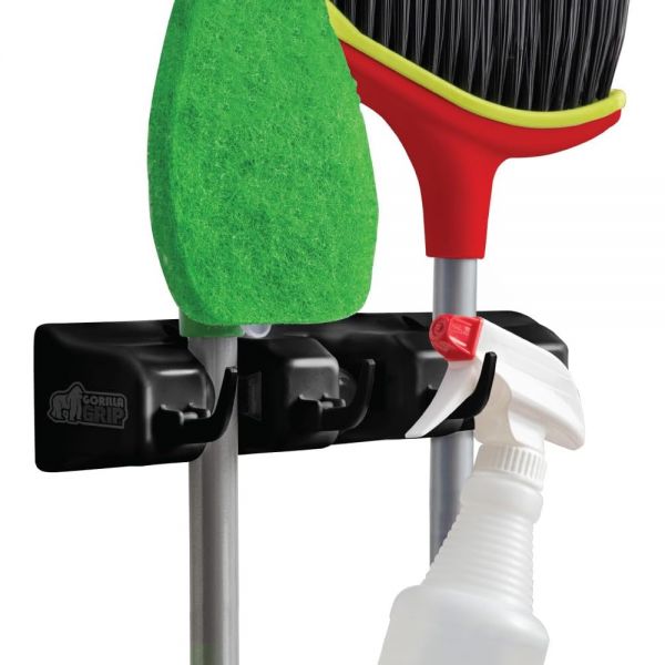 고릴라 그립 월 마운트 후크 고정 장치 걸레 빗자루 도구 쉬운 설치 청소기 정리 가정 주방 차고 3개 슬롯