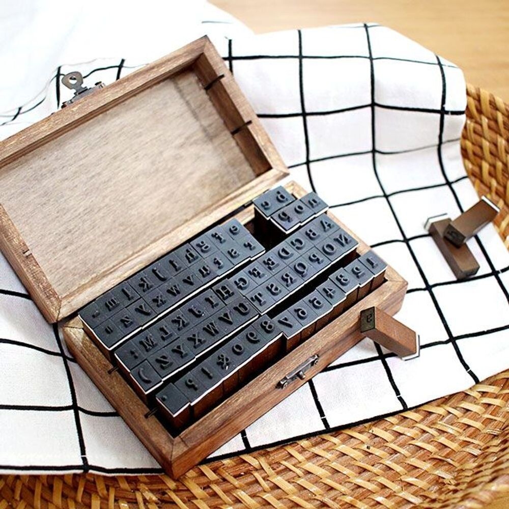 설렘하우스 빈티지 알파벳 영문 숫자 특수 문자 스탬프/어린이/도장/사무용/졸업/사업자/선생님/확인/번호