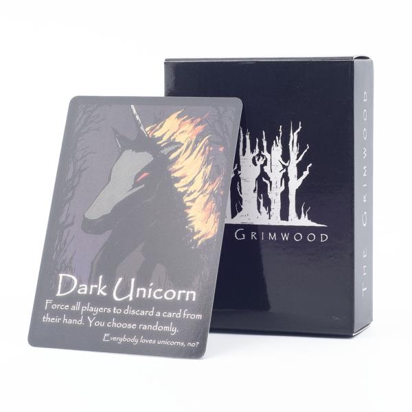 Grimwood 하이 퀄리티 영어 버전 보드 게임 카드 표준 포커 크기 약간 전략 8.8x6.3cm 72 개