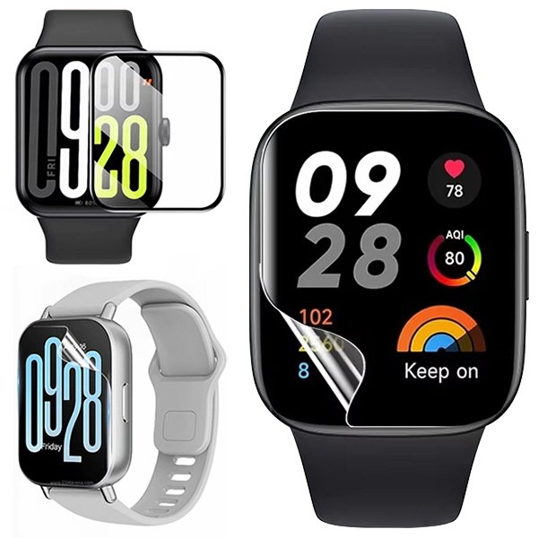 [호환] 수나르 샤오미 레드미워치5 4 액티브 라이트 호환 TPU PET 풀커버 액정보호필름 2매
