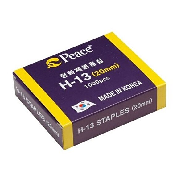 브이와이 VCJ62K6M 평화 부품 스테플러침 H-13 20mm/1000pcs(1개)