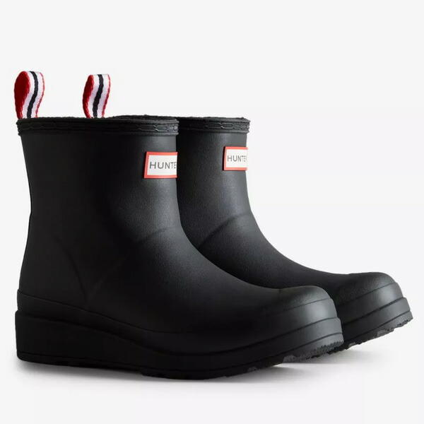 헌터 HUNTER 오리지날 Play 쇼트 부츠 여자 WFS2020RMA-BLKㅡ211991