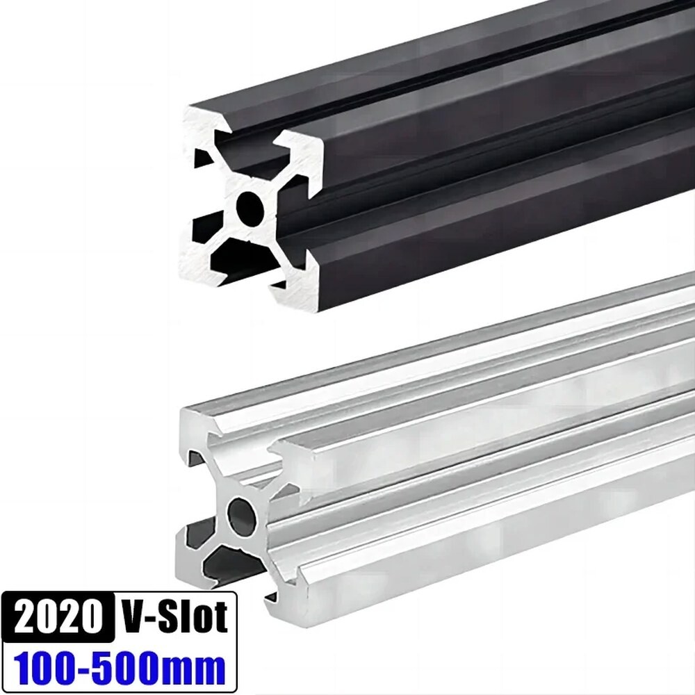 [오늘출발] 2PCS V 슬롯 알루미늄 압출 프로파일 CNC 라우터 기계 3D 프린터 용 100 550MM EU 표준 선형 레일 가이드