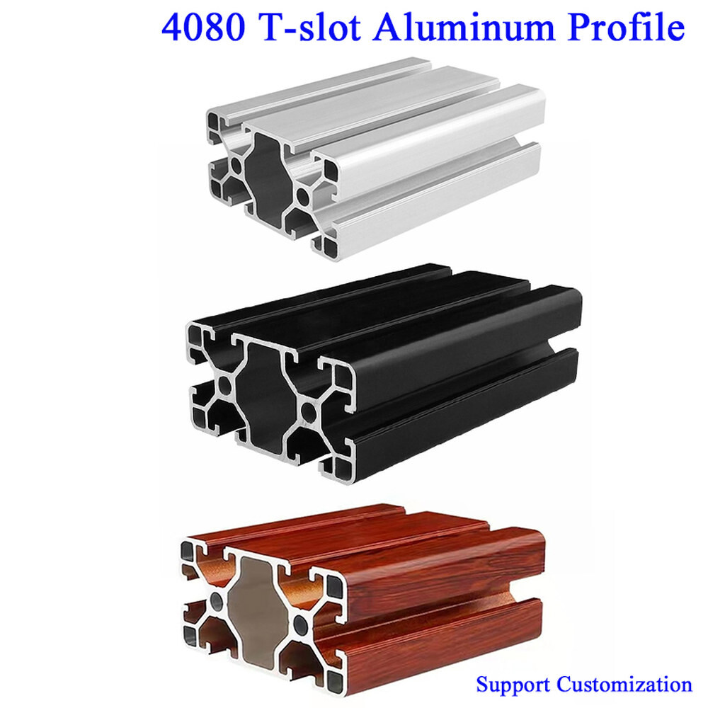 [오늘출발]4080 알루미늄 프로파일 압출 표준 한국 표준 표준 양극 선형 레일 CNC 3D 프린터 부품용 T 슬롯