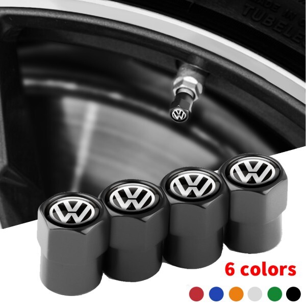 [오늘출발] 자동차 휠 타이어 밸브 먼지 배지 캡 폭스바겐 VW 골프 6 7 8 파사트 CC 4 모션 MTM 블루 캐디 폴로 개