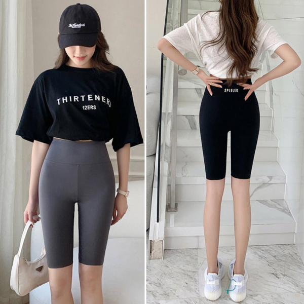 기타   미라클세븐  M7  여성 필라테스 하프 요가 하이웨이스트 레깅스