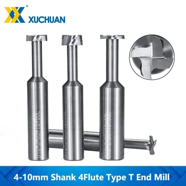 [오늘출발] 밀링 커터 T 슬롯 엔드밀 금속 Al 강철 구리 가공용 4mm 6mm 8mm 10mm 텅스텐 카바이드 라우터 비트 CNC