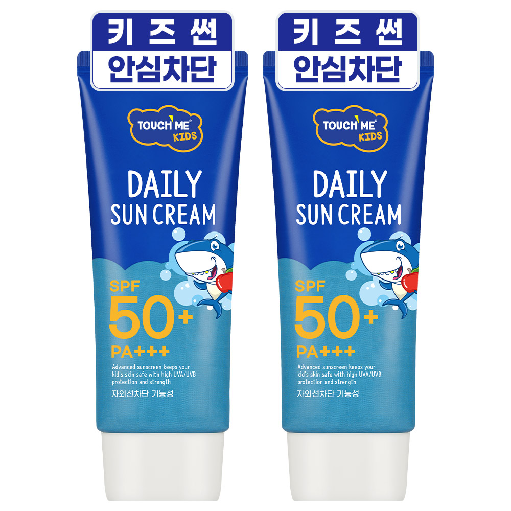 터치미 키즈 선크림 60ml 2개 아기 썬크림 저자극 유아 어린이