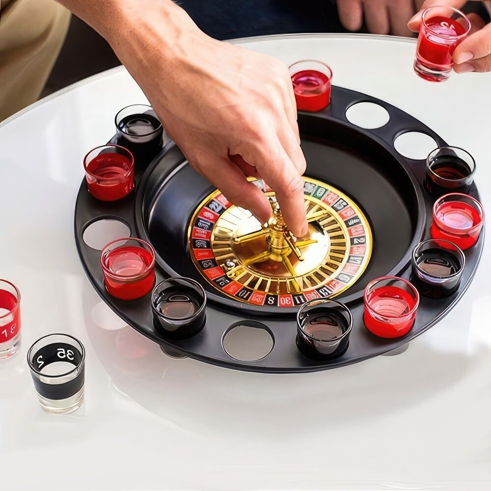 룰렛샷 복불복 술게임 술자리 벌칙 룰렛 게임 장난감/가족/친구/전략/집중/재미/활용/놀이/동전대용