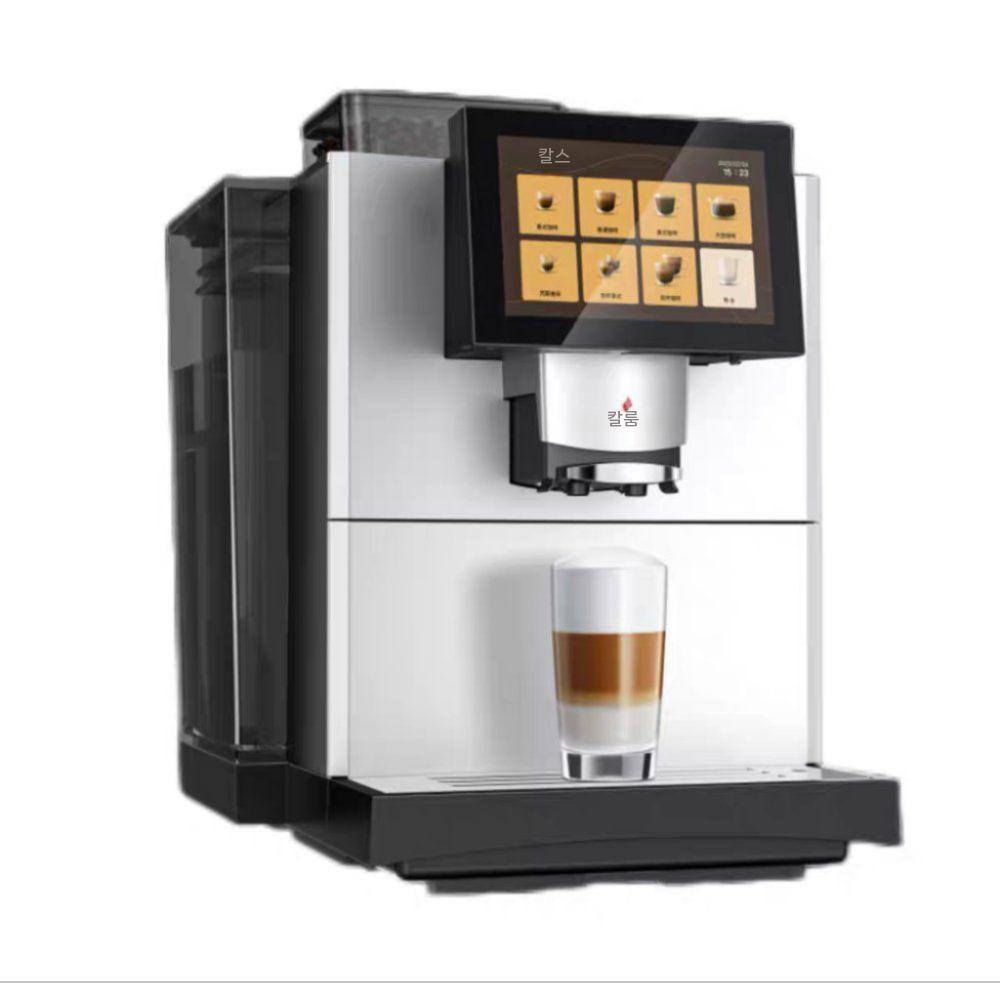 전자동 커피 머신 상업용 인터넷 스캔 코드 구매 터치 스크린 E20 블랙 + 보너스