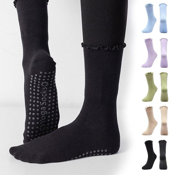 (엄지척)셔링 ZMVWFPKK 레이스 포이느 논슬립 편안한 발목 요가 양말