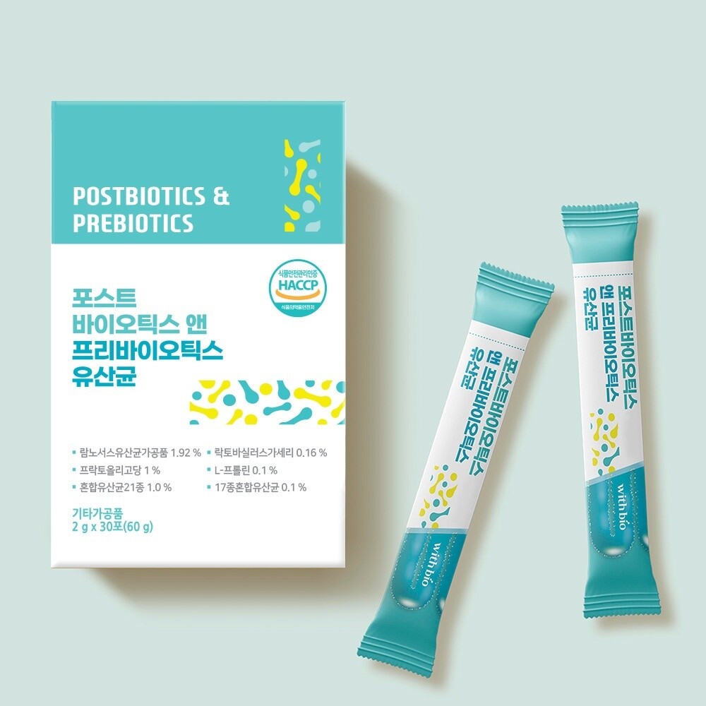 [오늘출발] 포스트 바이오틱스 앤 프리바이오틱스 유산균 30포 PROBIOTIC 장내유익균 가족유산균