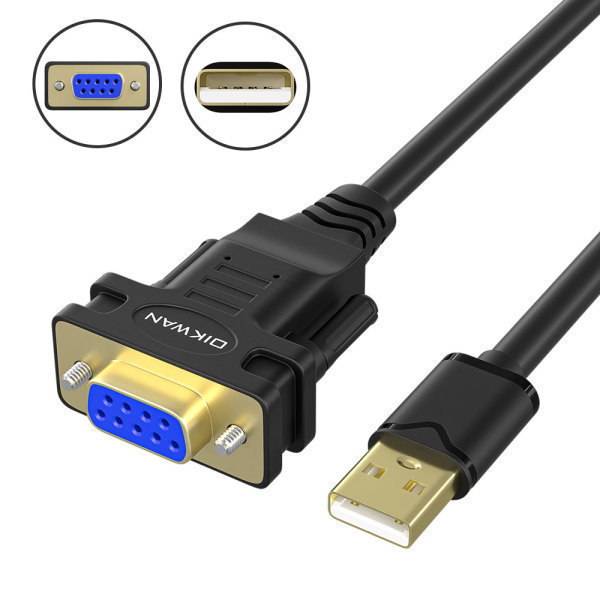[오늘출발] USB TO DB9핀 F/M RS232 시리얼 케이블1.8M(FTDI정품 FT232RL+ZT213칩셋 사용) 대량 주문제작 가능