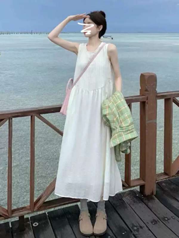 싱가포르 여행룩 다낭 여행 발리 흰 원피스 베트남 호치민 원피스 몰디브 임산부 휴양지