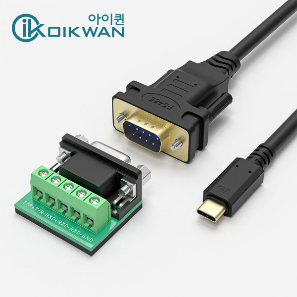 [오늘출발] Type-C타입/DB9핀 TO RS485/RS422 시리얼 케이블1.8M(FTDI정품 FT232RL+MX485칩셋 사용) 대량 주문제작 가능
