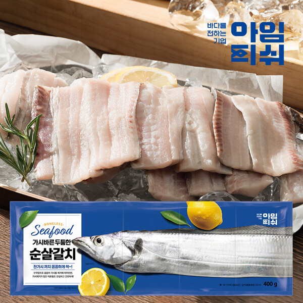 (현대홈쇼핑)특대아임피쉬 가시바른 두툼한 순살갈치 총2kg 25토막(400g x 5팩) + 조림양념1통