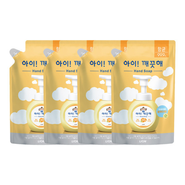 [오늘출발] 아이깨끗해 아이깨끗해 핸드워시 순향 450ml 리필 4개