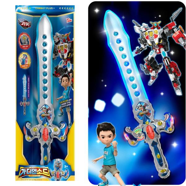 씽크 씽크 카봇 가디언 소드 / 공룡 검 칼싸움 야간 야외 실내 놀이 어린이 장난감 작동 완구 조카 선물