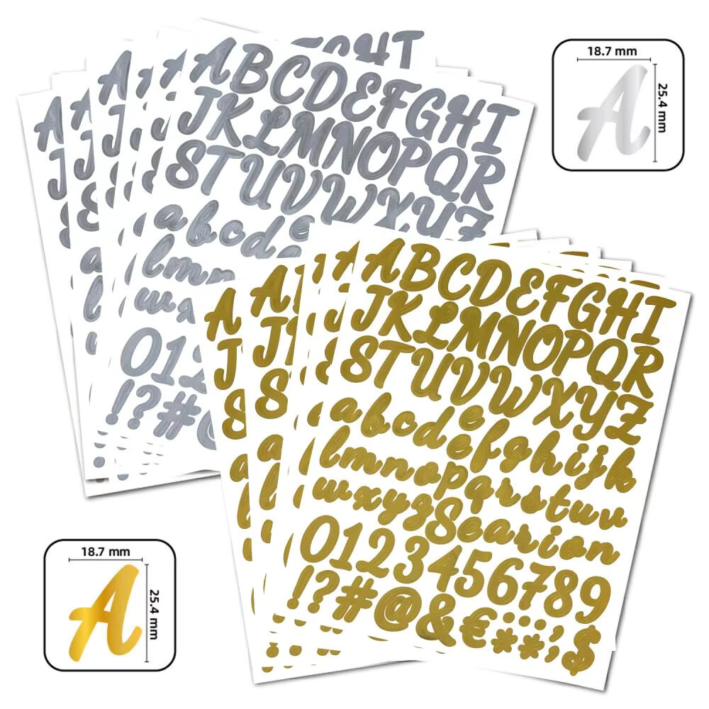 파손주의스티커 5 개대 스티커 사서함 기호 문 주소 번호 카드 컵 자체 접착 비닐 알파벳