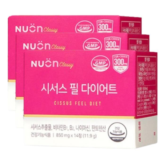 뉴온 시서스 필 다이어트 보조제 체지방 관리 14정 X3
