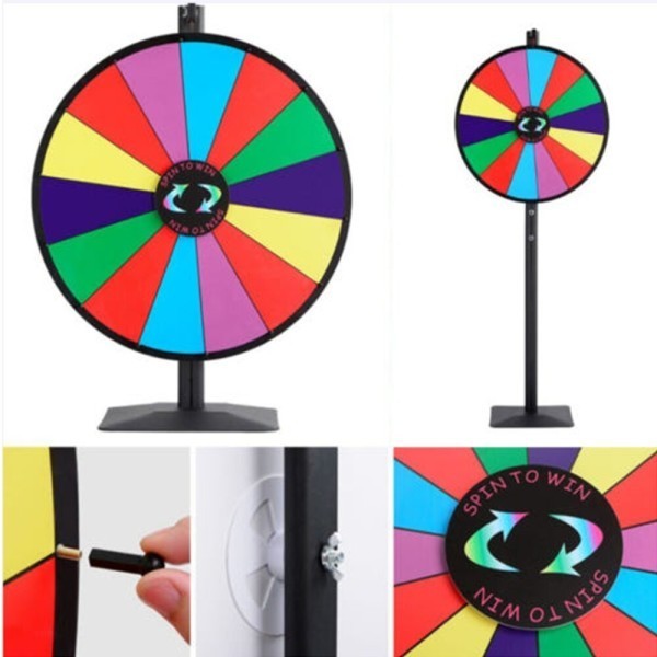 행사용 이벤트 룰렛 12인치 회전판 1p 벽걸이 스탠드 룰렛게임 이벤트