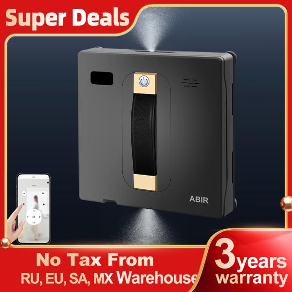프로모션 코드 KR1008로봇 창 클리너 ABIR WD8 듀얼 워터 스프레이 스마트 메모리 고 진공 청소기 흡입 레