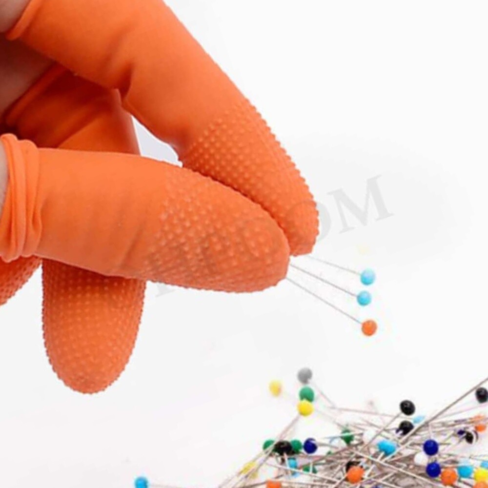 [오늘출발]라텍스손가락골무 미끄럼방지손가락장갑 손가락장갑 핑거고무장갑 정전기방지손가락장갑 사무용손가락골무