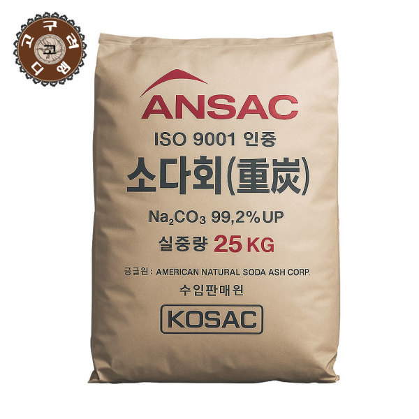 [오늘출발] 고구려디엠 고구려디엠 탄산나트륨 25kg 탄산소다(미국산) 소다회(중회) 워싱소다 세탁세제 특가 할인