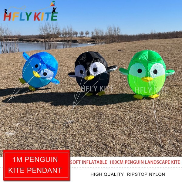 [오늘출발] 펭귄 연 펜던트 하이 퀄리티 립스톱 나일론 풍경 바람막이 쇼 줄 세탁 무료 배송 100cm 신제품