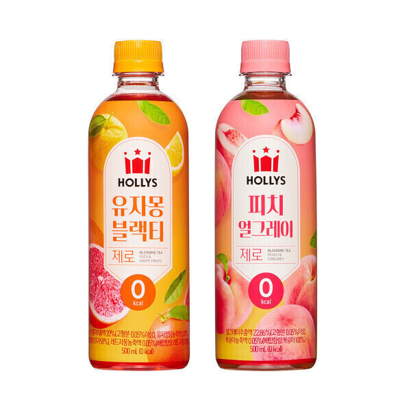[오늘출발] 할리스 500ml 제로 아이스티 블렌딩티 골라담기 12개입  1+1 피치 얼그레이티/유자몽 블랙티