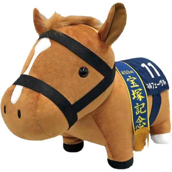 에스케이재팬 경마 오르페브르 말 인형 선물 35x45cm
