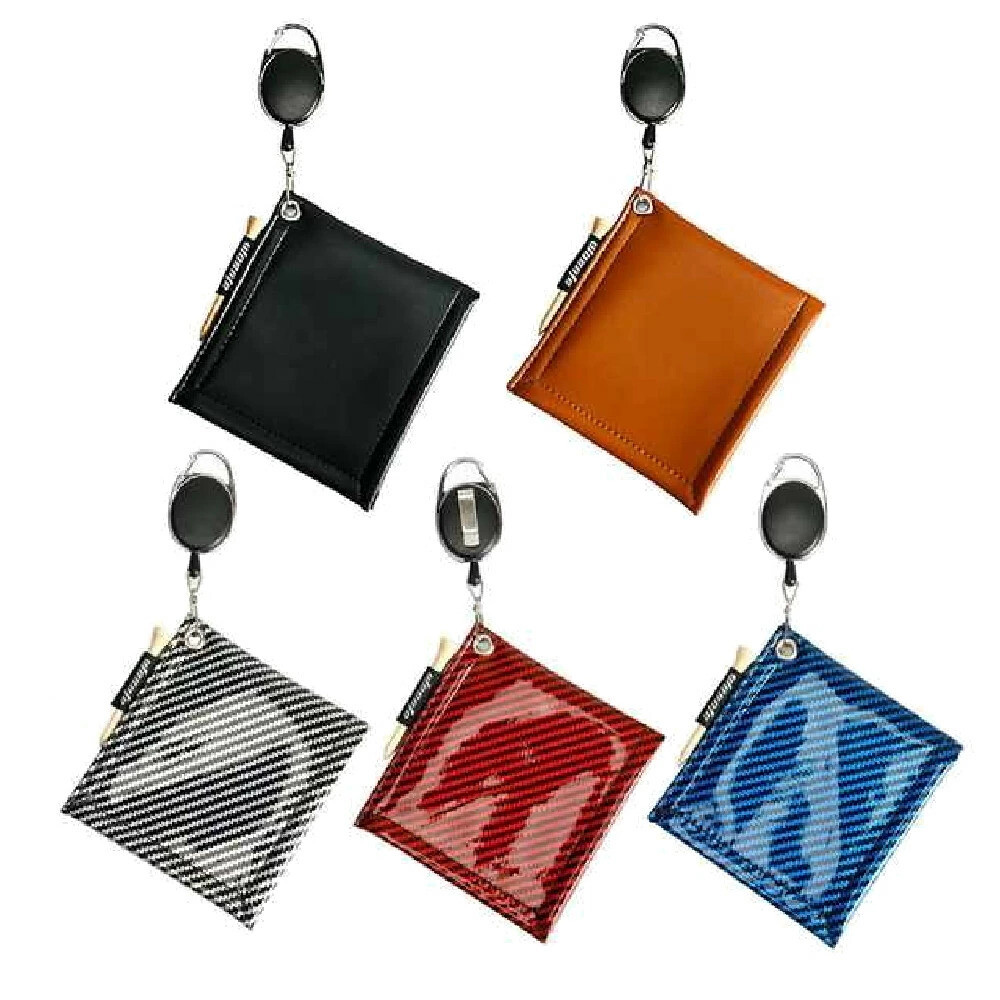 휴대용 볼 클리너 코드 릴 젖은 드라이 PU 가죽 에나멜 세탁기 클럽 유행 경품 대회 CBA017 골프 세올리