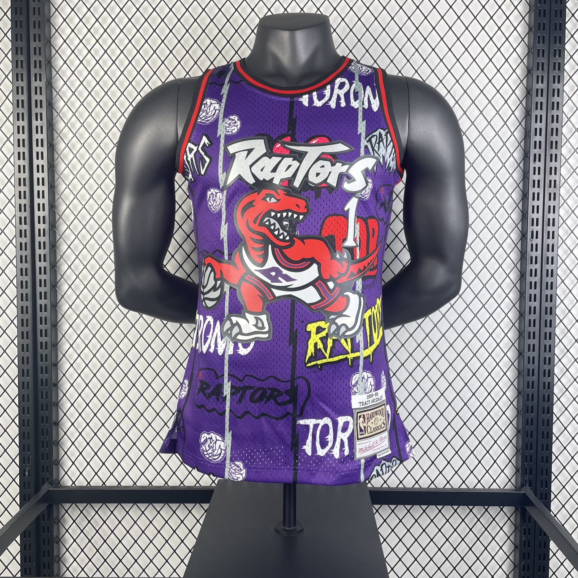 [오늘출발] 토론토 랩터스 NBA 져지 농구 유니폼 트레이시 맥그레이디 퍼플 98-99