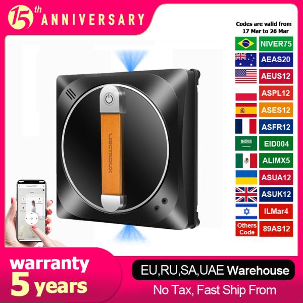 창문청소기로봇유리클리너가정용자동청소기 프로모션 코드 AEWD55 창문 청소 로봇 Liectroux YW910 초박