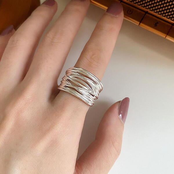 아트박스 아트박스 /홀리지 세베트 매듭 꼬임 포인트 여성 실버 반지 925 silver