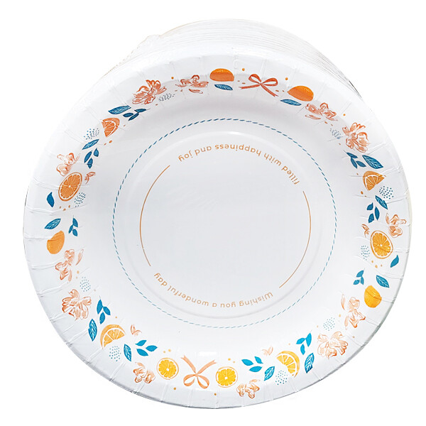 [오늘출발] 삼풍 삼풍 무형광 종이접시 중형 20cm x 120매 코스트코 삼풍 무형광 종이접시